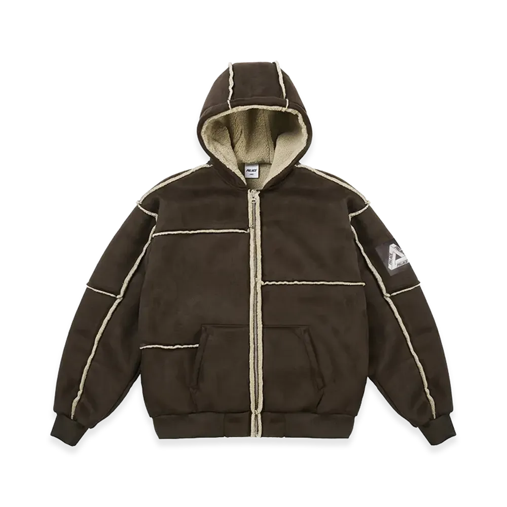 PALACE Patch Me Up Shearling Jacket "Fox"