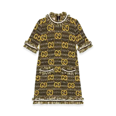 GUCCI Women's Dresses "Black/Yellow"