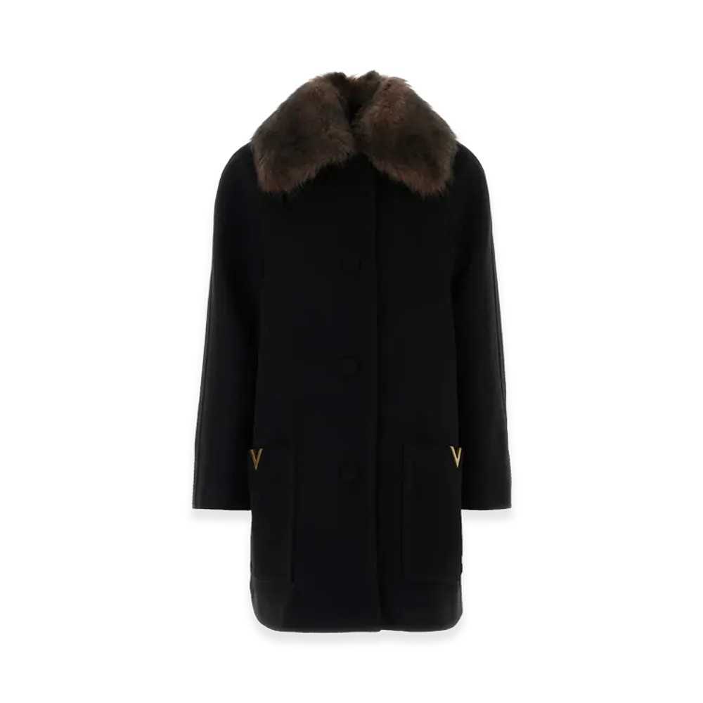 Valentino Women's Wool Coat "Black"