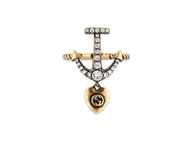 GUCCI Ring With Anchor And Heart