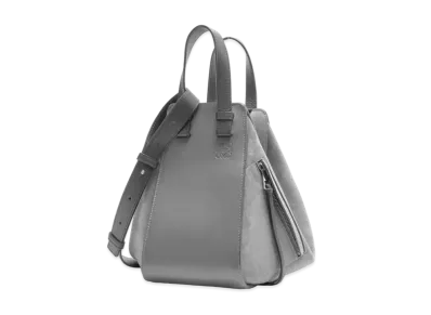 LOEWE Small Hammock Bag In Calfskin And Suede "Anthracite"