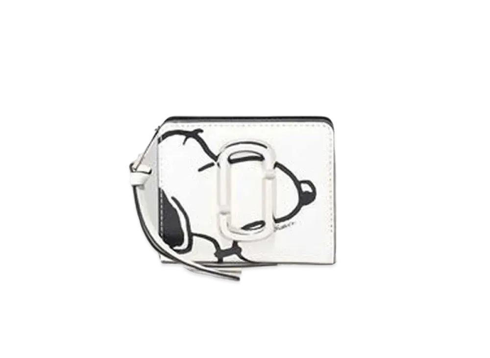 Marc Jacobs Peanuts X Marc Jacobs The Snapshot Mini Compact Wallet "Cotton Multi"