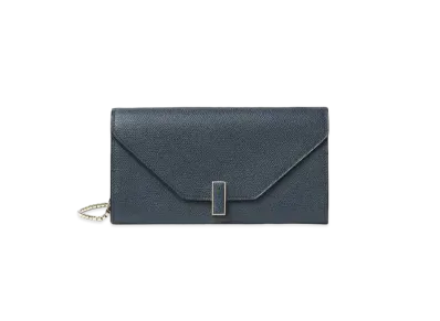 Valextra Iside Chain Wallet "Navy"