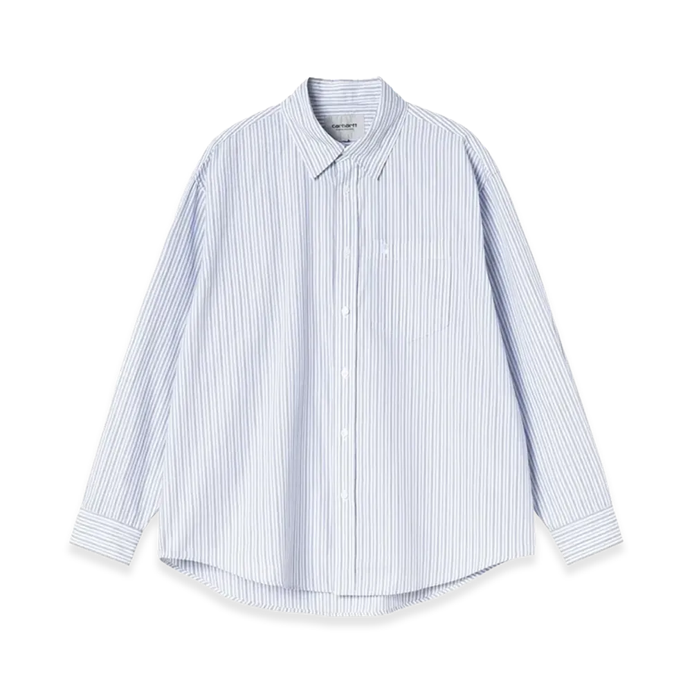 Carhartt WIP L/S Keene Shirt "Keene Stripe/White"
