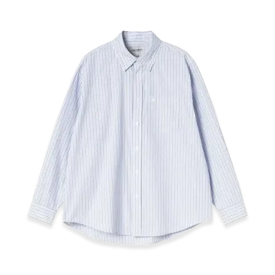 Carhartt WIP L/S Keene Shirt "Keene Stripe/White"