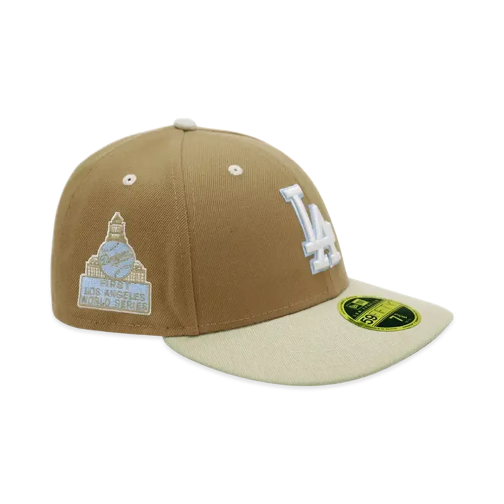 NEW ERA x THE CAP 'Sandy Beach' LP 59Fifty Los Angeles Dodgers "Khaki/Stone"
