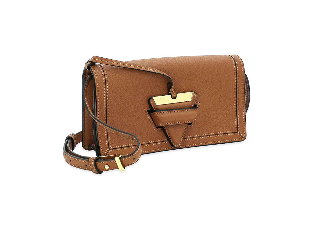 LOEWE Women's Shoulder Bag Clutch Bag Barcelona Soft Mini "Tan"