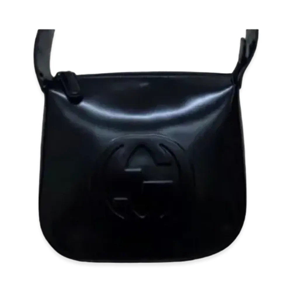 GUCCI Old Gucci Soho GG Logo Patent "Black"