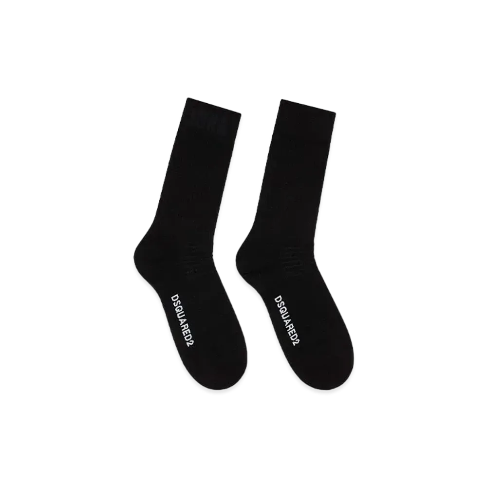 Dsquared2 Ibra Mid-Crew Socks "Black"