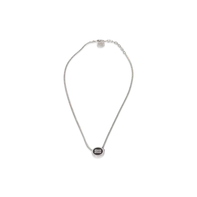 MIU MIU Metal Necklace "Black"