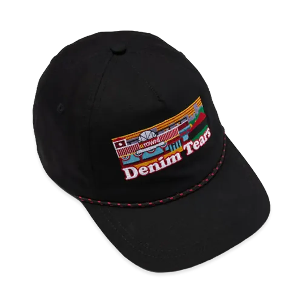 DENIM TEARS Q Town Cap "Black"
