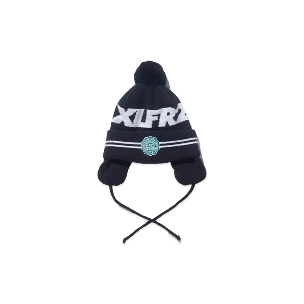 XLARGE x FR2 Ear Flap Beanie "Black"