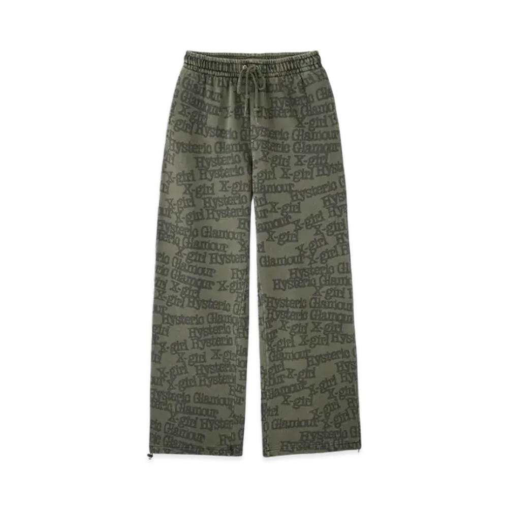 HYSTERIC GLAMOUR x X-Girl Sweatpants "Green"