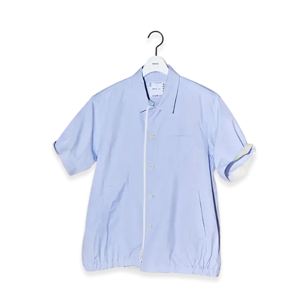 sacai Cotton Poplin Shirt "Light Blue Stripe"