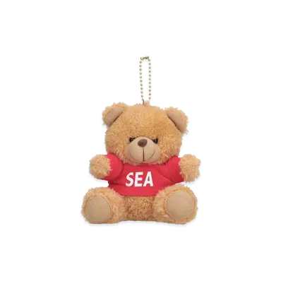 WIND AND SEA Teddy Bear Key Ring "Red"
