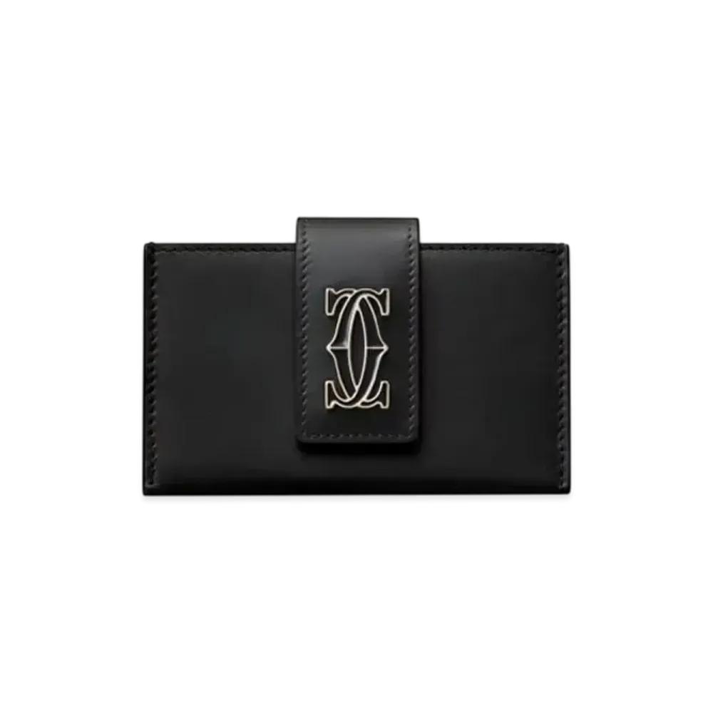 Cartier Accordion Card Holder, C de Cartier "Black"