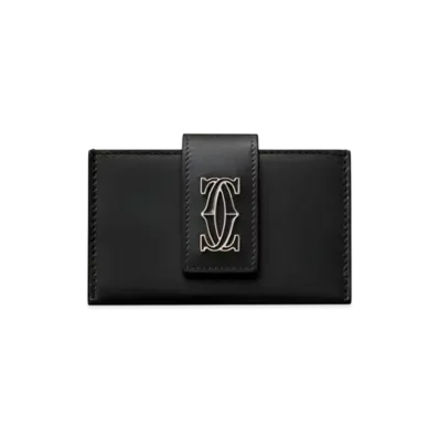 Cartier Accordion Card Holder, C de Cartier "Black"