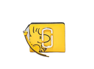 Marc Jacobs Peanuts X Marc Jacobs The Snapshot Mini Compact Wallet "Chrysanthemum Multi"