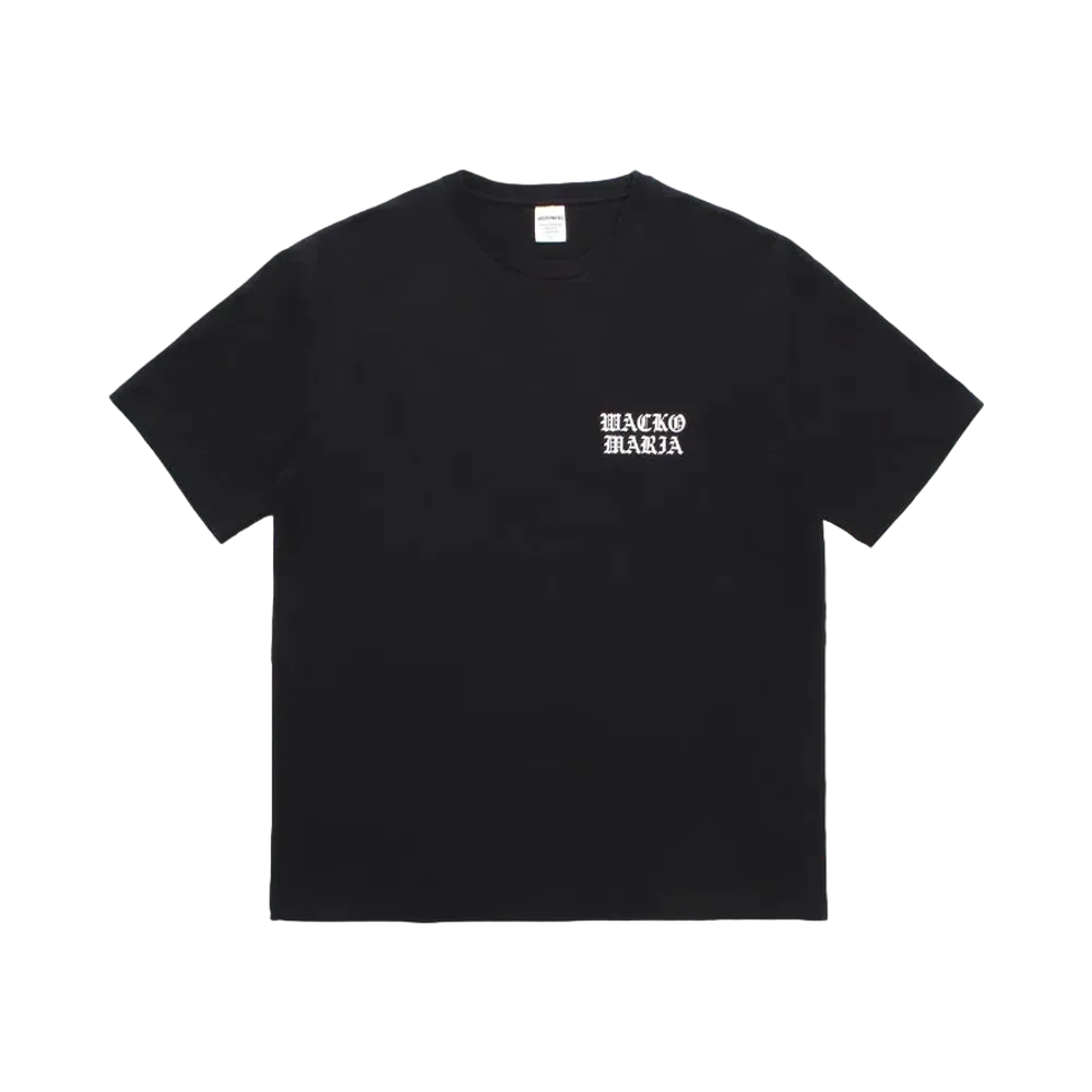 WACKO MARIA Washed Heavy Weight T-Shirt "Black"