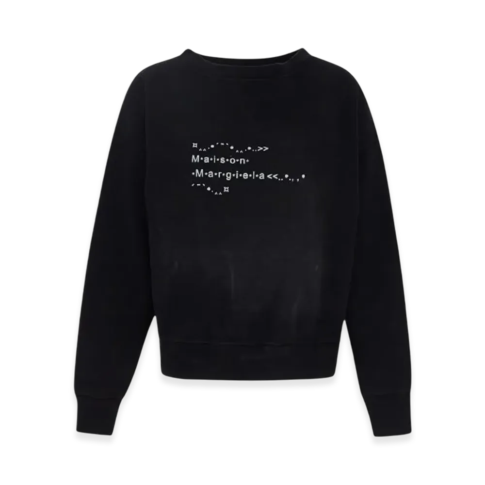 Maison Margiela Women's Font Generator Sweatshirt "Black"
