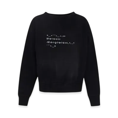 Maison Margiela Women's Font Generator Sweatshirt "Black"