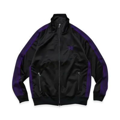 NEEDLES x Freaks Store Track Jacket Poly Smooth "BlackPurple"