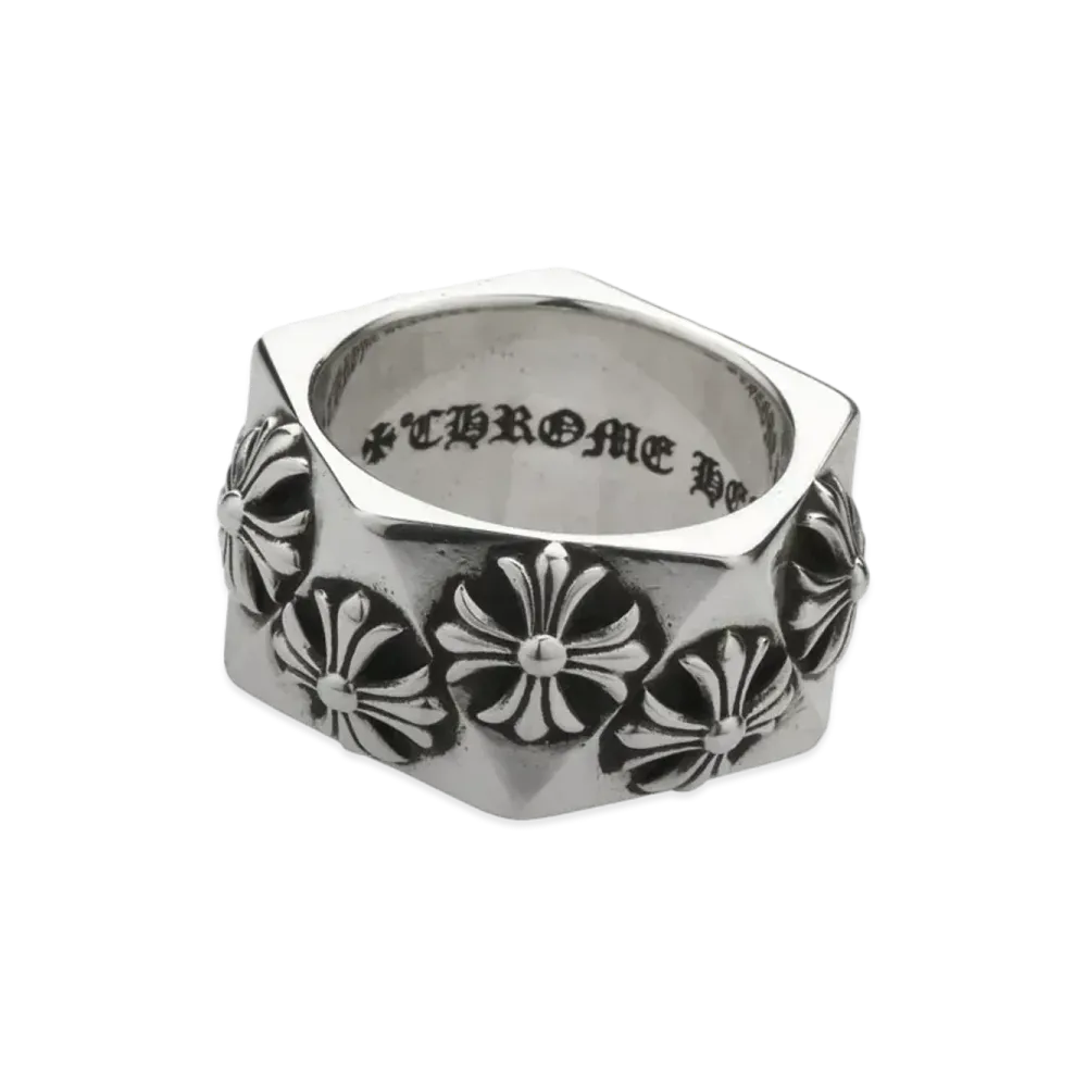 Chrome Hearts Pentagon Ring W / CH Plus "Silver"