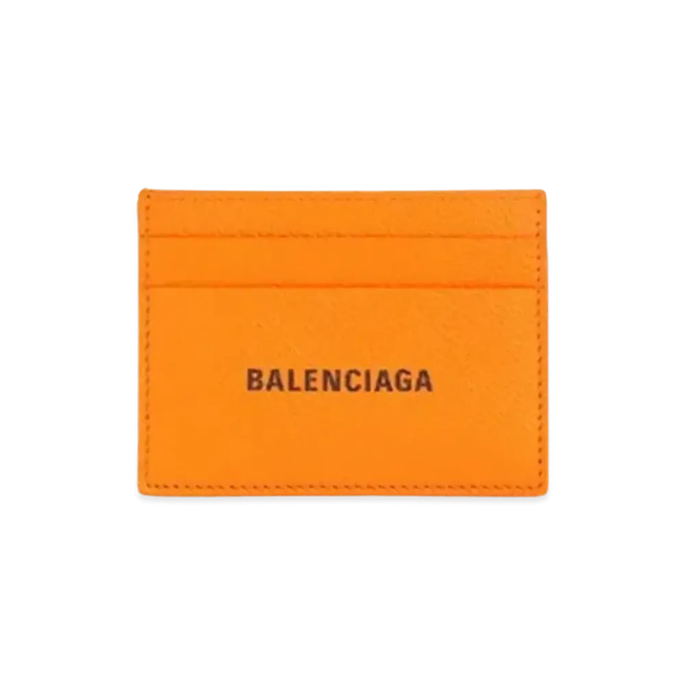 BALENCIAGA Cash Card Holder "Orange/Black"