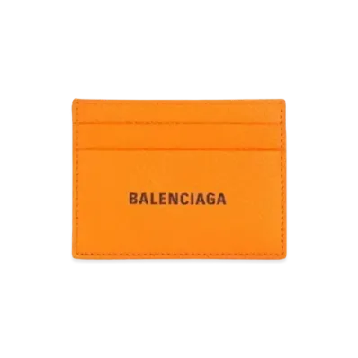 BALENCIAGA Cash Card Holder "Orange/Black"