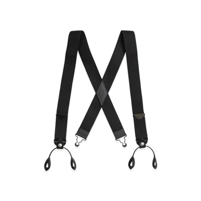 SubCulture SC WWII Type Suspenders Silver Concho "Black"