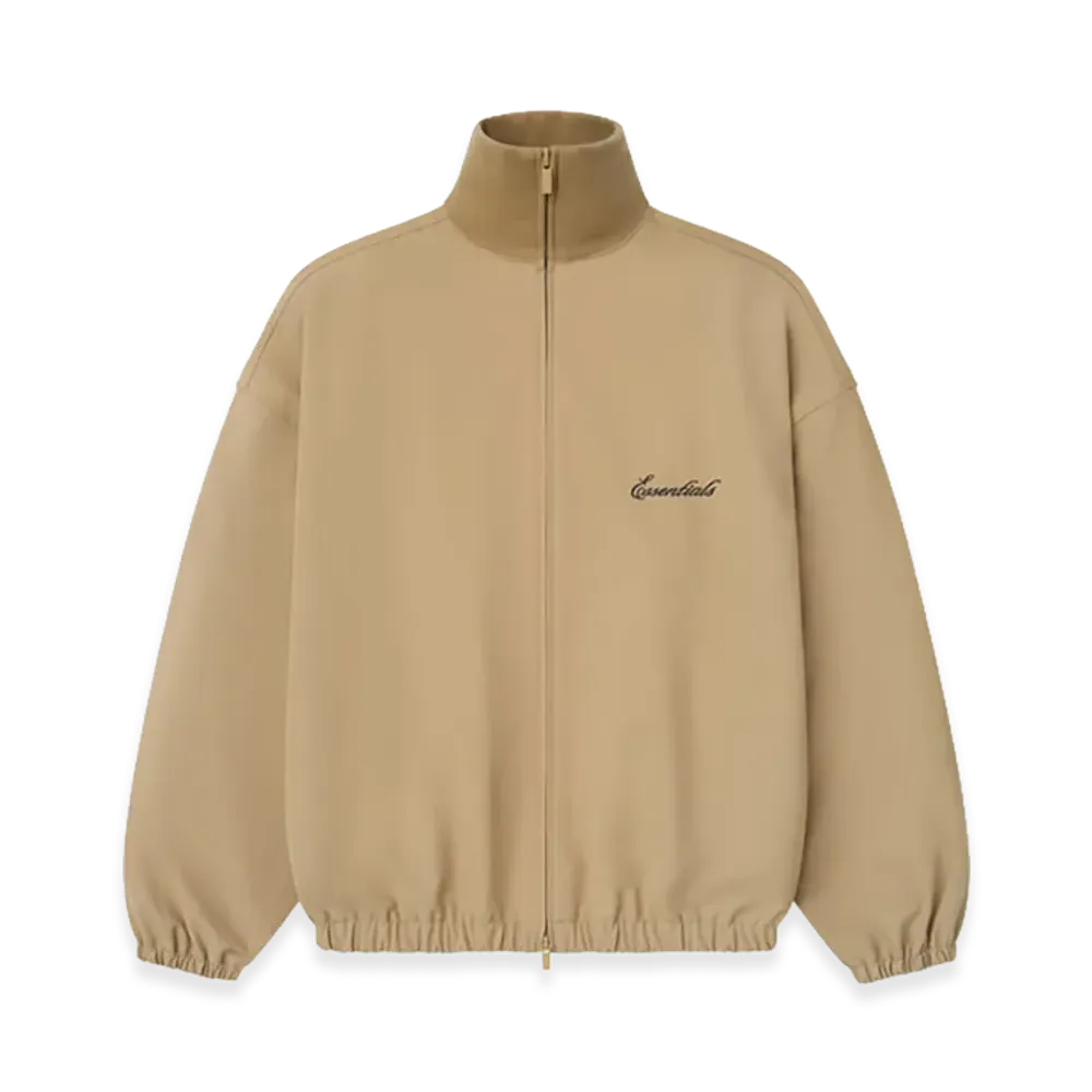 FEAR OF GOD ESSENTIALS Signature Full Zip Track Jacket "Dune"