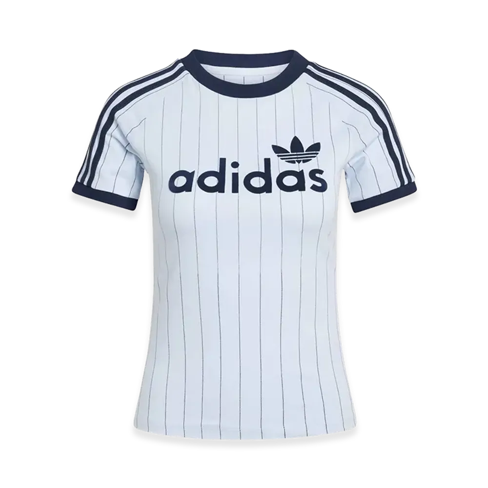 adidas Women's Linear Cali Graphic T-Shirt "Crystal Sky"