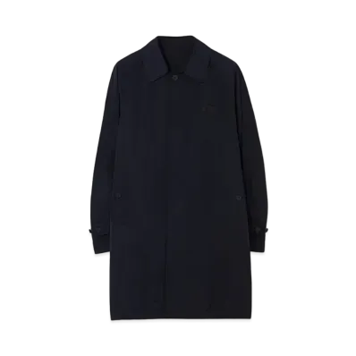Burberry Men's EKD Applique Nylon Car Coat "Smoked Navy"
