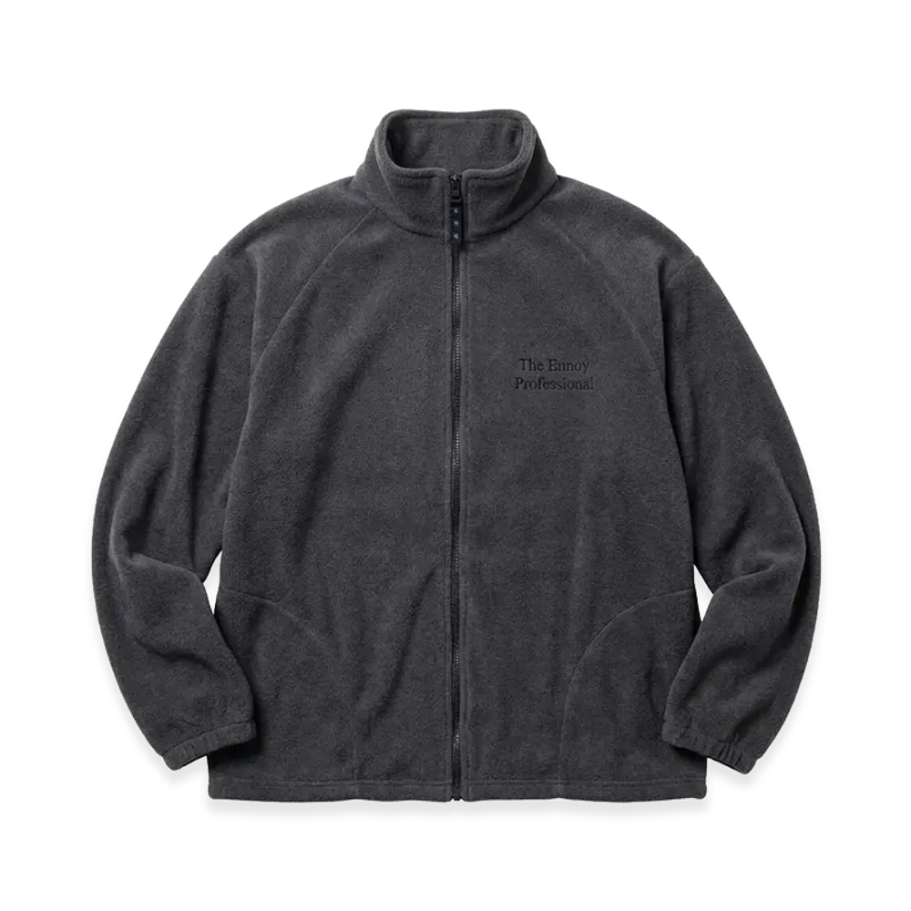 ENNOY Fleece Jacket Made in USA "Gray"