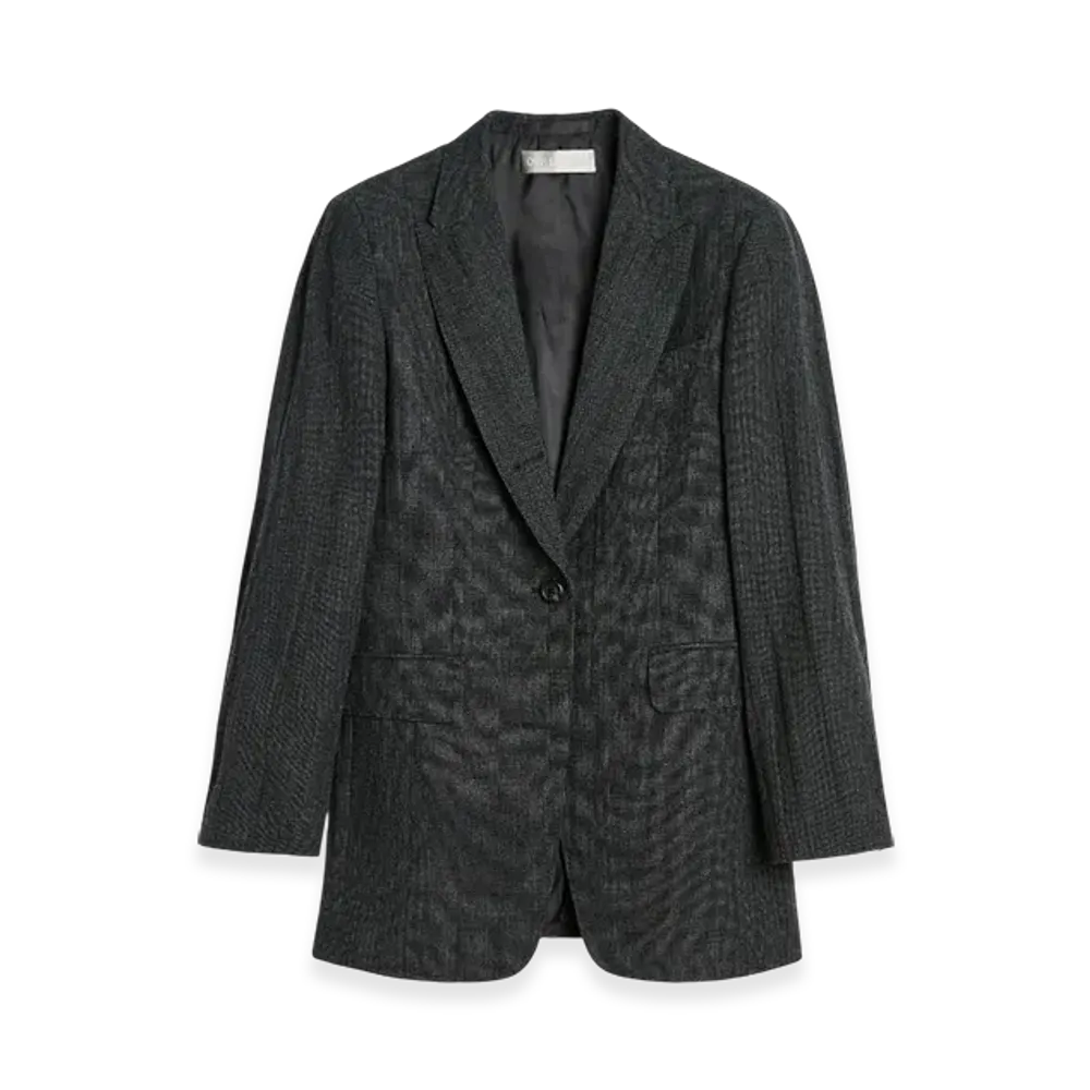 OUR LEGACY Cutaway Blazer "Stone Grey Plisse Wool"