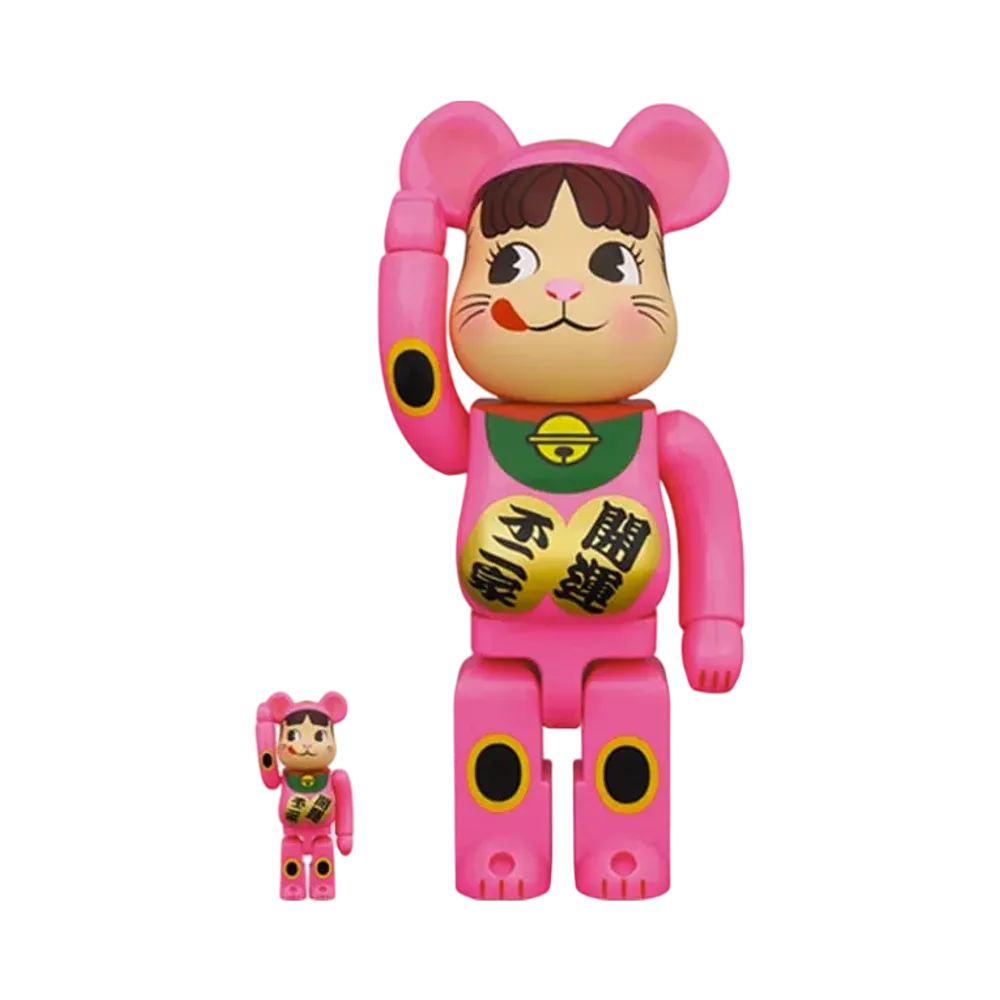 Bearbrick Maneki Neko Peko-chan 100% & 400%
