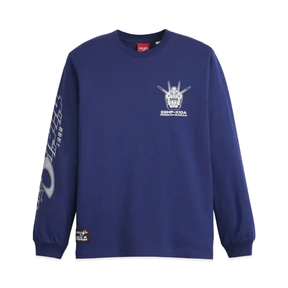 Levi's x Mobile Suit Gundam SEED Long Sleeve Tee "Blue"