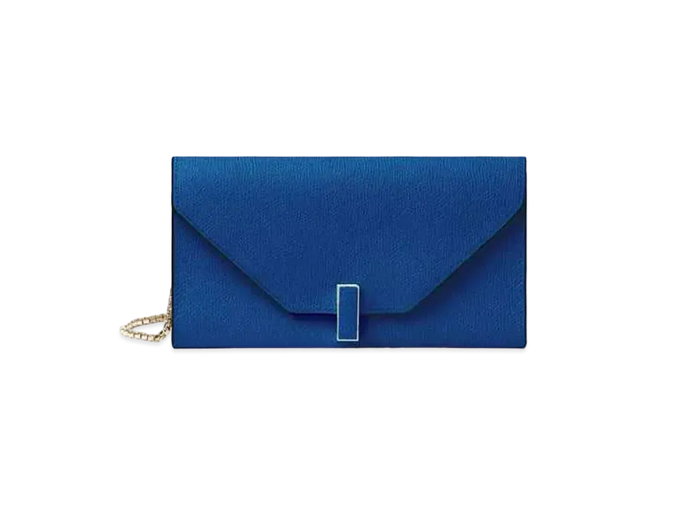 Valextra Iside Chain Wallet "Royal Blue"