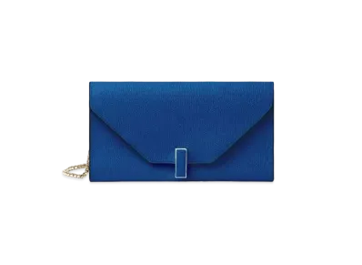 Valextra Iside Chain Wallet "Royal Blue"