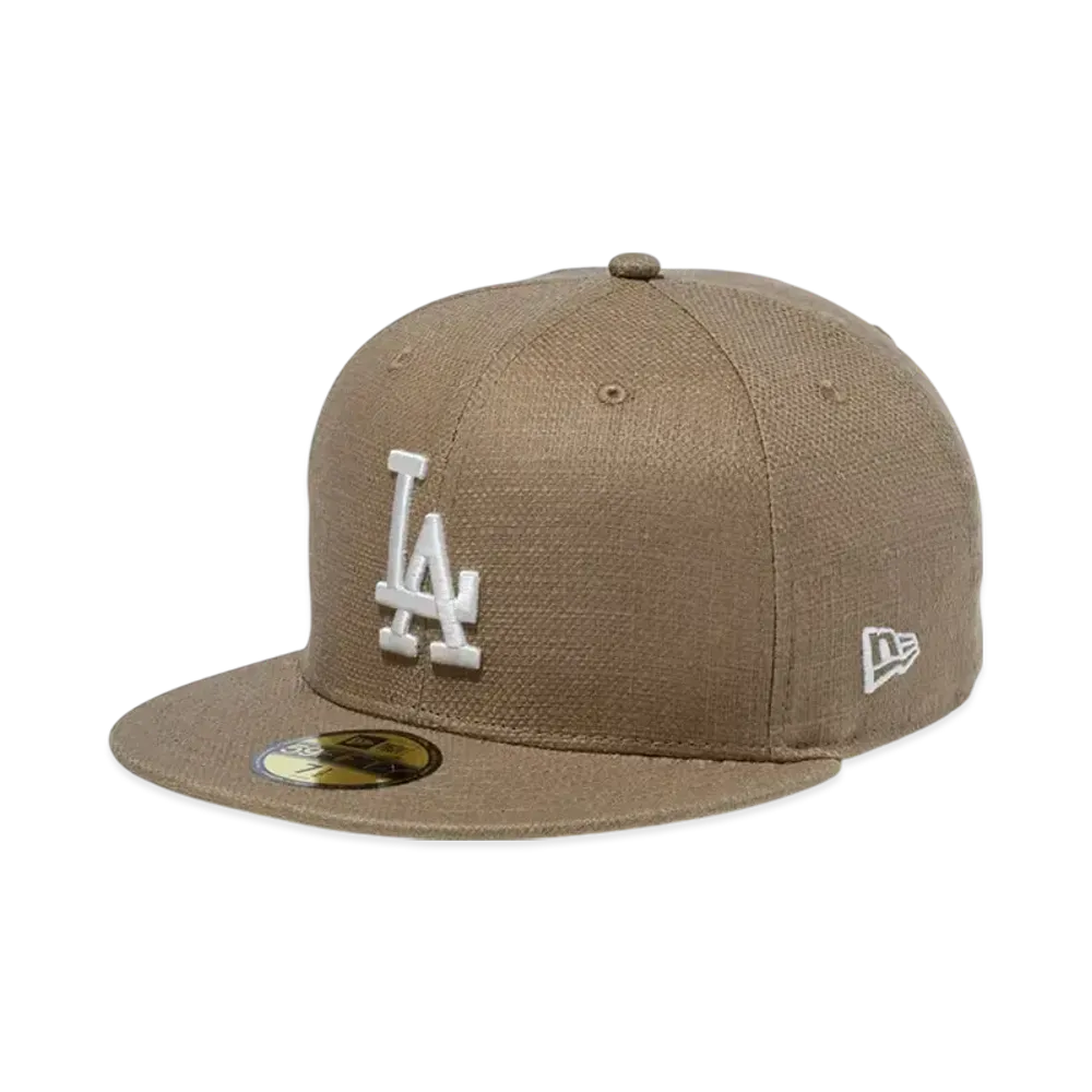 NEW ERA 59Fifty Cotton Flax Los Angeles Dodgers "Beige"