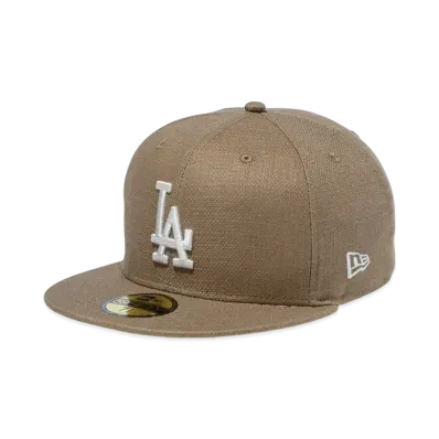 NEW ERA 59Fifty Cotton Flax Los Angeles Dodgers "Beige"