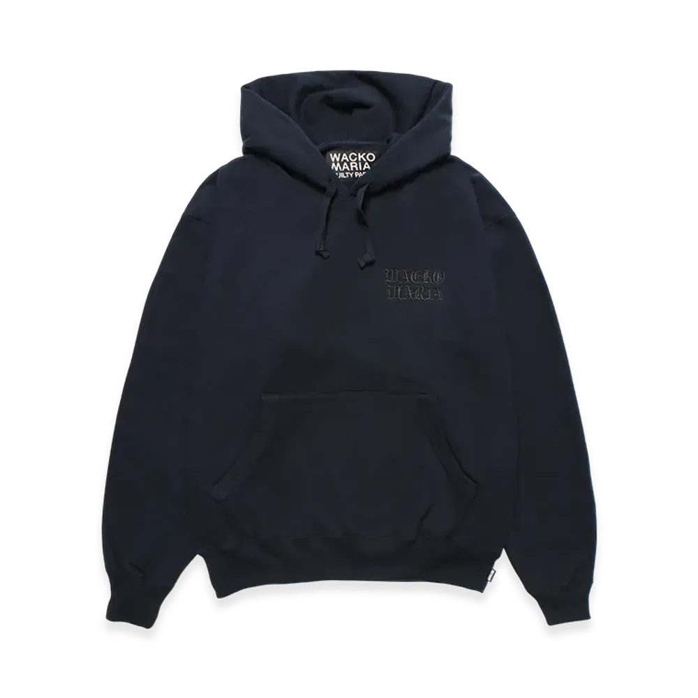WACKO MARIA Heavy Weight Hooded Sweat Shirt "Navy"
