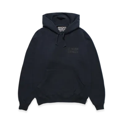 WACKO MARIA Heavy Weight Hooded Sweat Shirt "Navy"