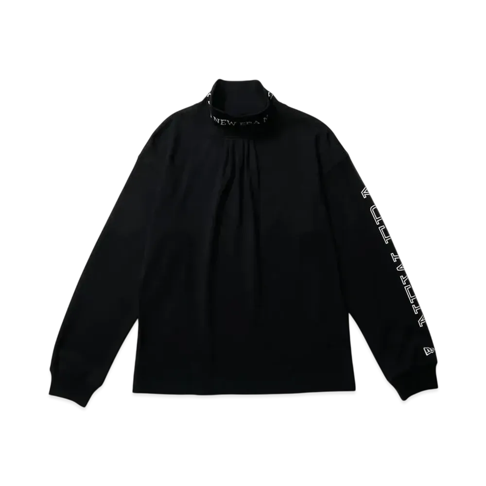 NEW ERA Golf Women's Long Sleeve High Collar Warm T-shirt Sleeve Logo "Black"