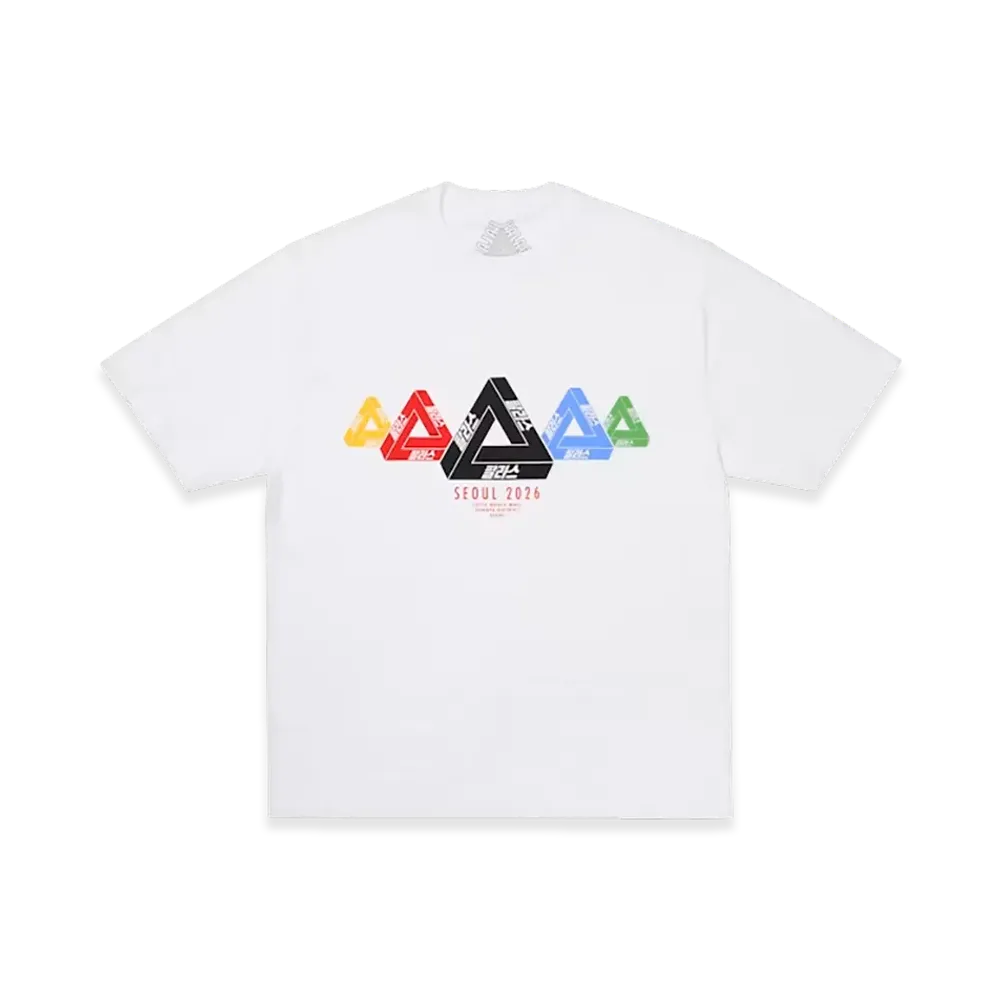 PALACE JAMSIL Seoul 3 World Tri T-Shirt "White"