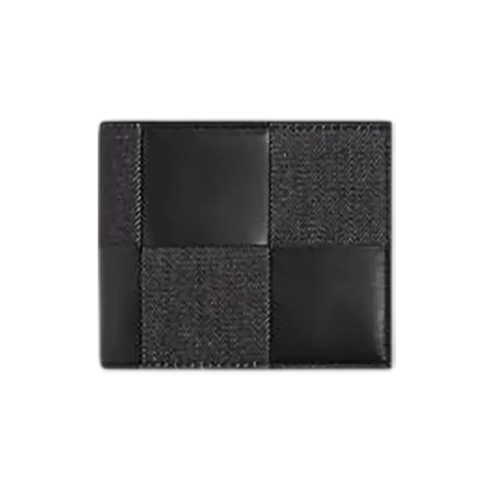 Bottega Veneta Cassette Bi-Fold Wallet With Coin Purse "Dark Indigo/Black"