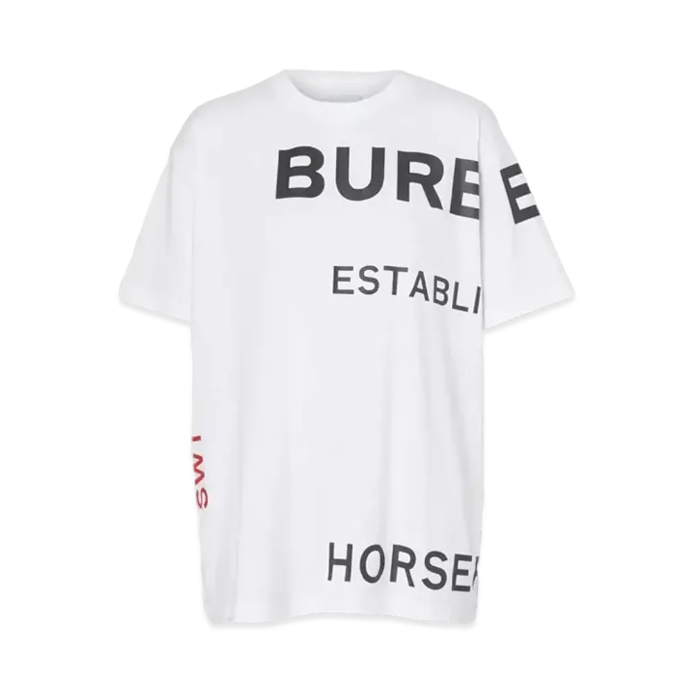 Burberry Horseferry Print Oversize T-shirt "White"