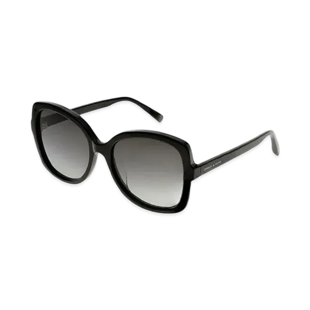 CHARLES & KEITH Acetate Butterfly Sunglasses "Black"