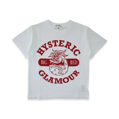 HYSTERIC GLAMOUR STM Big Red T-Shirt "White"