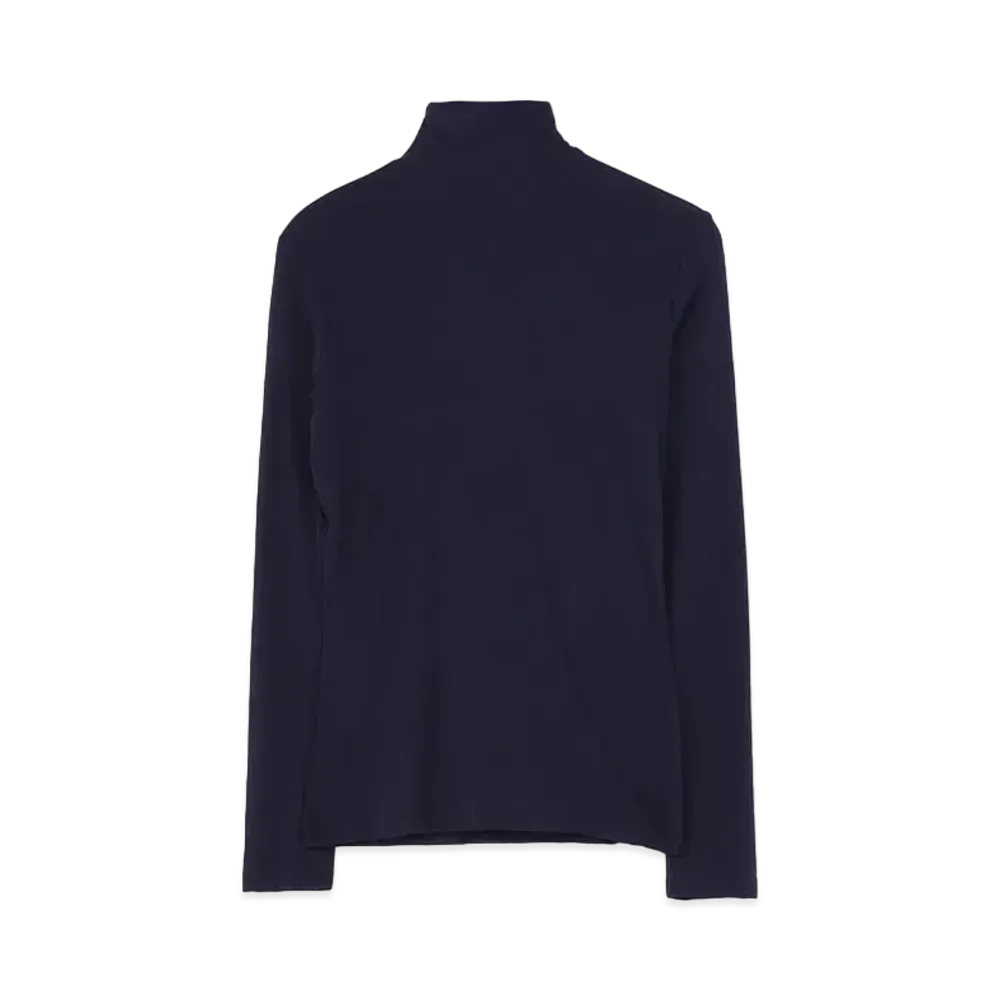 Yohji Yamamoto 80/-COSMORAMA HIGH GAUGE PS RN L-SLV "Navy"